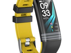 Bratara Fitness iUni G26, Display OLED 0.96 inch, Bluetooth, Pedometru, Notificari, Galben