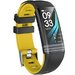 Bratara Fitness iUni G26, Display OLED 0.96 inch, Bluetooth, Pedometru, Notificari, Galben